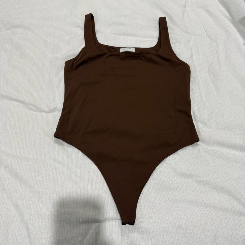 Women’s Brown Aritzia Square Neck Bodysuit